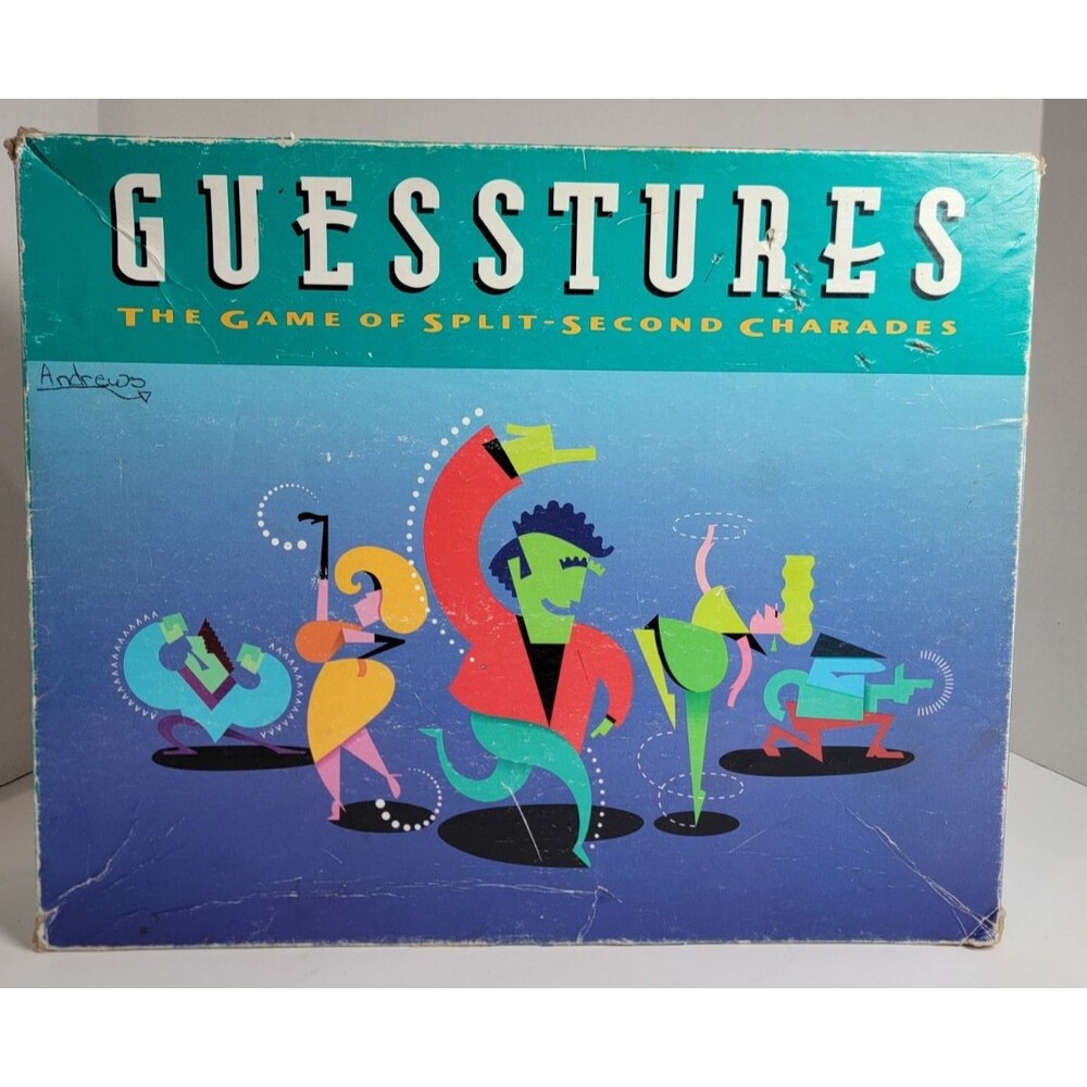 Vintage 90's Milton Bradley Guesstures Game Mimer-Timer Cards INCOMPLETE Untest